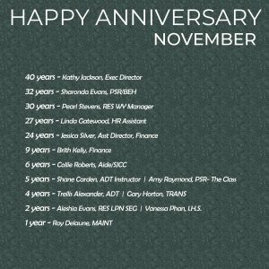 November Anniversaries